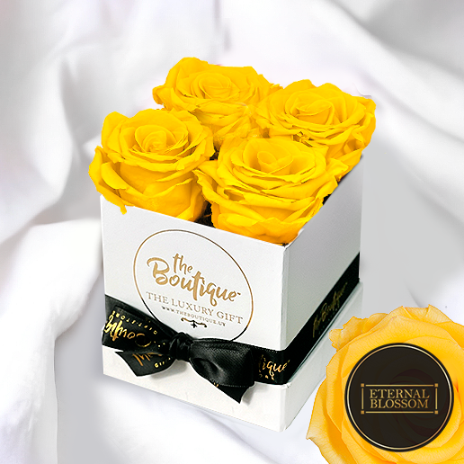 Box 4 Rosas Eternas Yellow