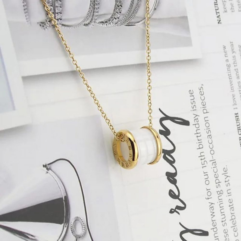 Collar estilo Bulgari Blanco