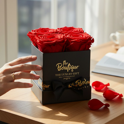  Box 4 Rosas Eternas Red