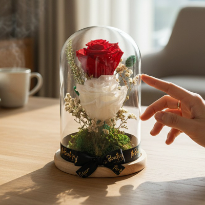     Cupula LED Doble Rosa Eterna