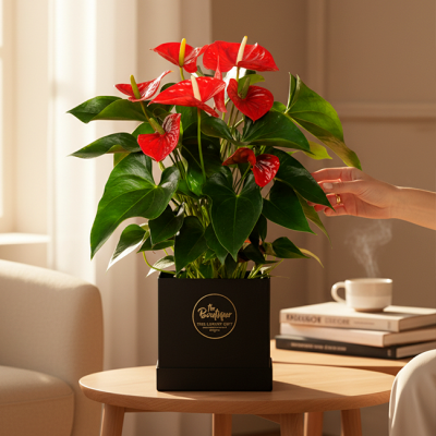 Planta en Box - Anturio Rojo