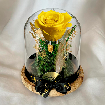   Cupula 1 Rosa Eterna Amarilla